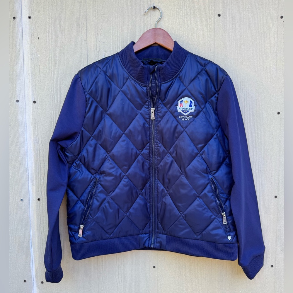 Greyson Aries Diamond Hybrid Shepherd Ryder Cup 2025 Jacket Women’s Size XL blue